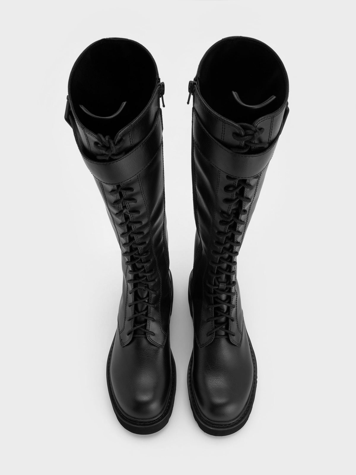 Darian Knee-High Boots - Black | CHARLES & KEITH