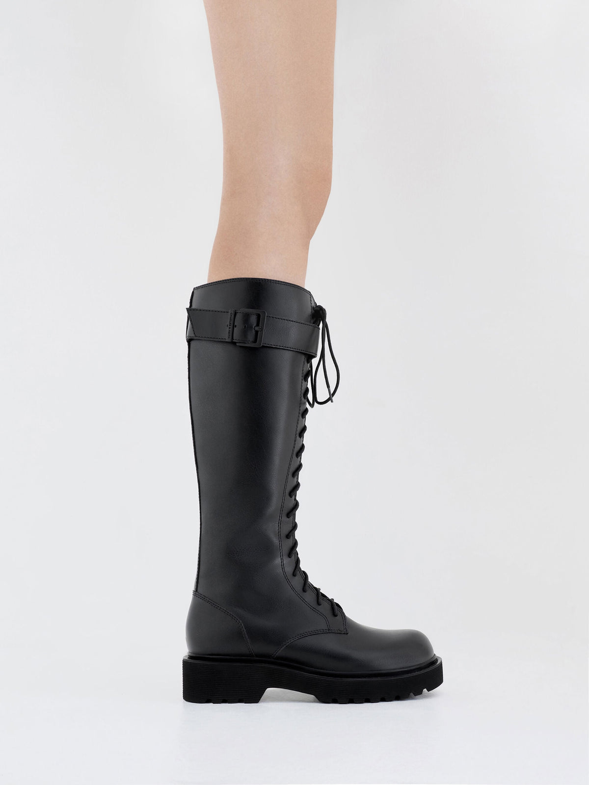 Darian Knee-High Boots - Black | CHARLES & KEITH