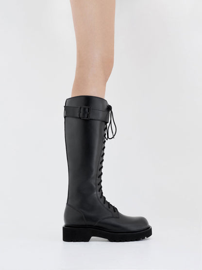 Darian Knee-High Boots - Black | CHARLES & KEITH