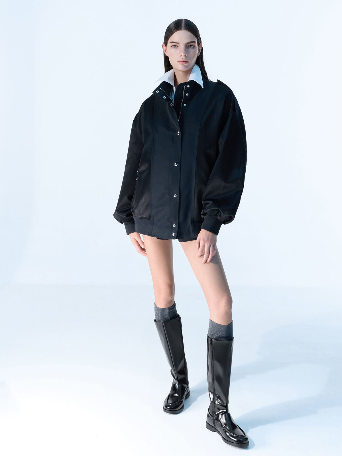 Jagger Knee-High Loafer-Boots - Black Box | CHARLES & KEITH