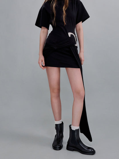 Lando Metallic-Buckle Chelsea Boots - Black Box | CHARLES & KEITH