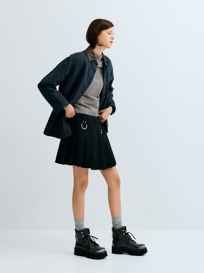 Eliot Platform Combat Boots - Grey | CHARLES & KEITH