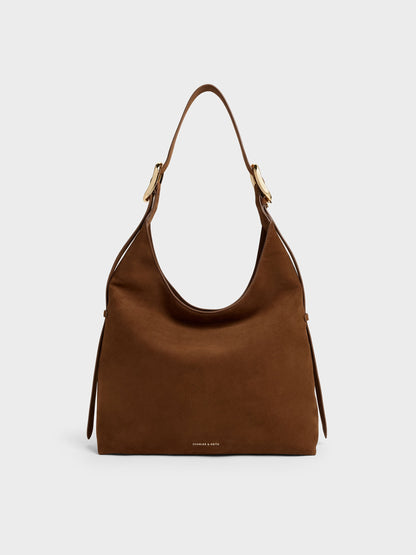 Aislin Hobo Bag - Pecan Brown | CHARLES & KEITH