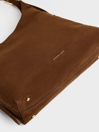Aislin Hobo Bag - Pecan Brown | CHARLES & KEITH