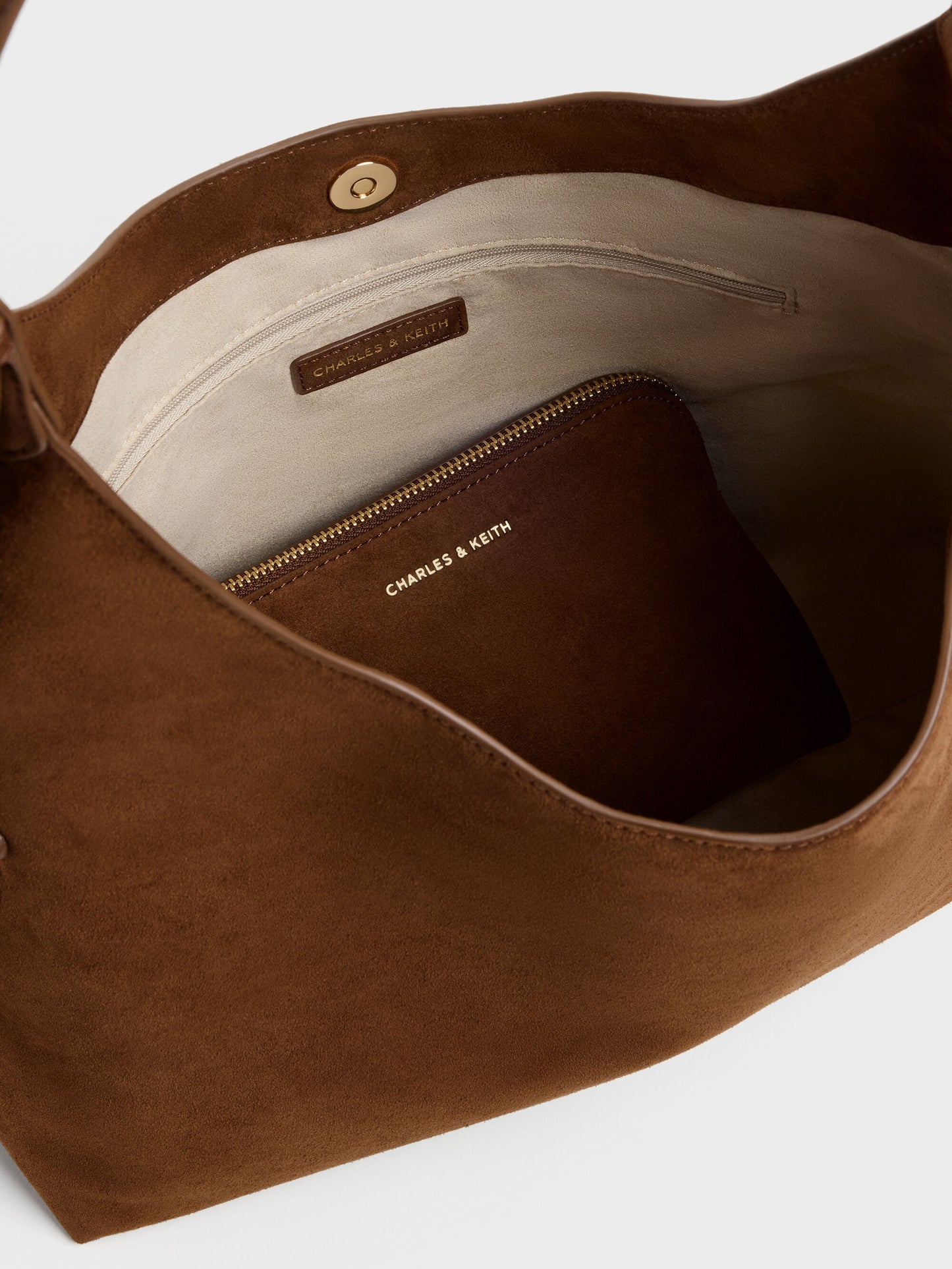 Aislin Hobo Bag - Pecan Brown | CHARLES & KEITH