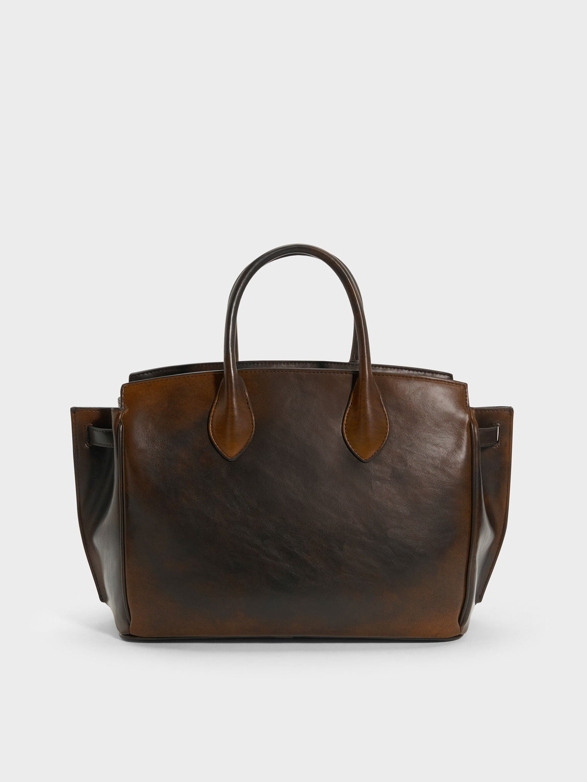 Large Ginevra Tote Bag - Brown | CHARLES & KEITH