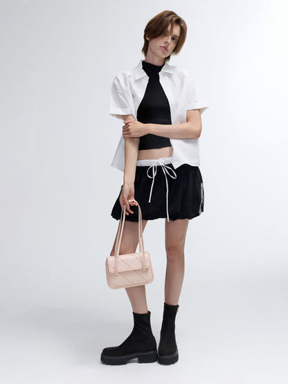 Maribel Woven Shoulder Bag - Soft Pink | CHARLES & KEITH