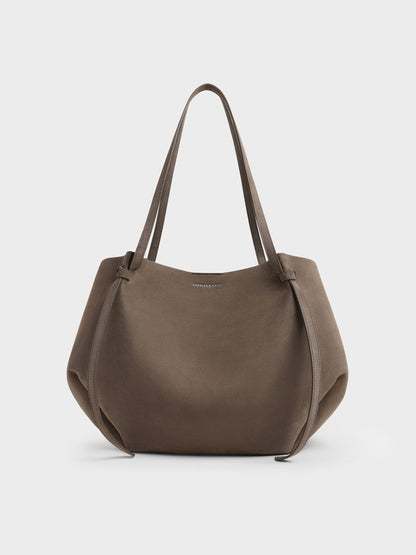 XL Calla Tote Bag - Stone Grey | CHARLES & KEITH