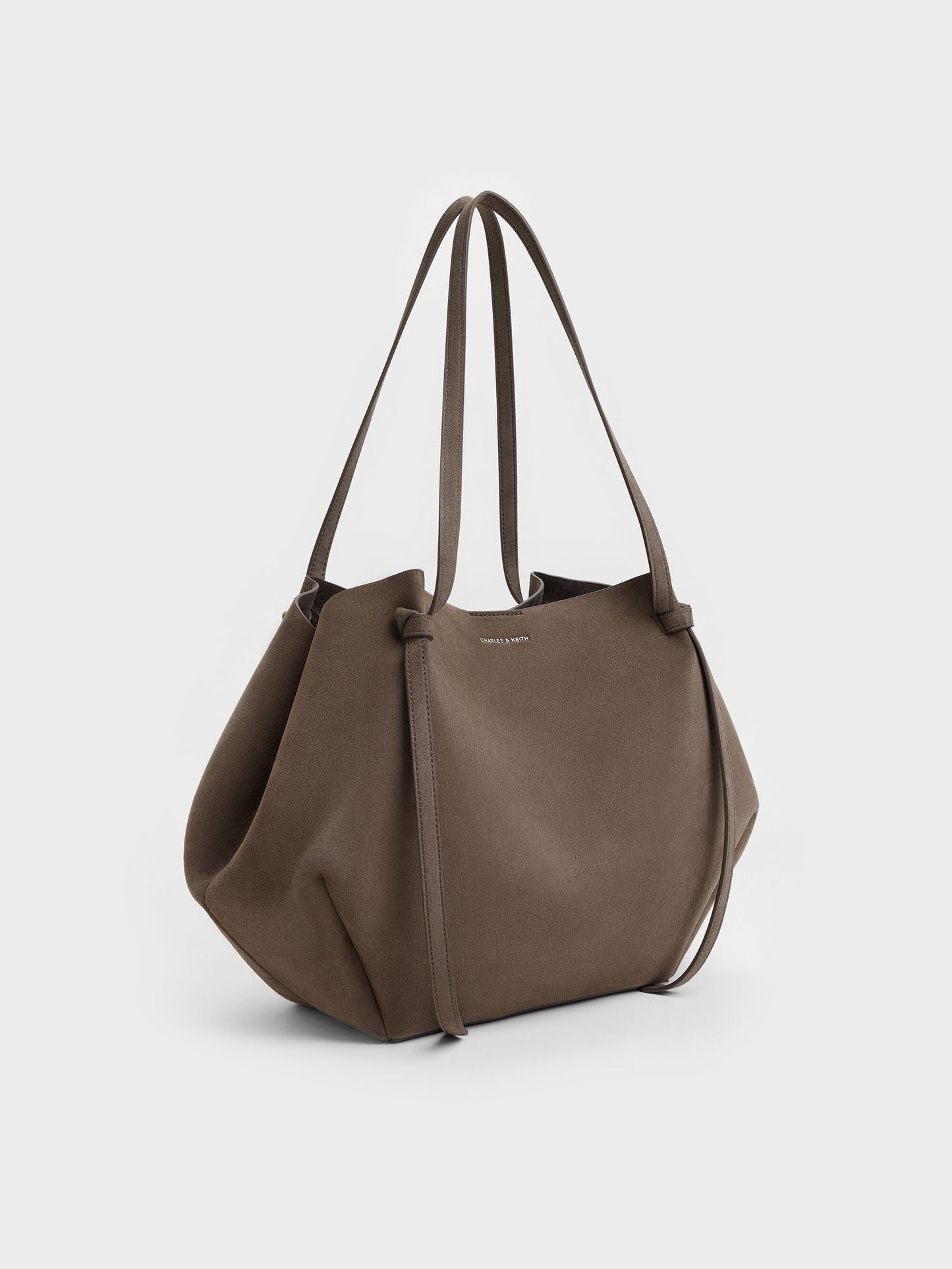 XL Calla Tote Bag - Stone Grey | CHARLES & KEITH