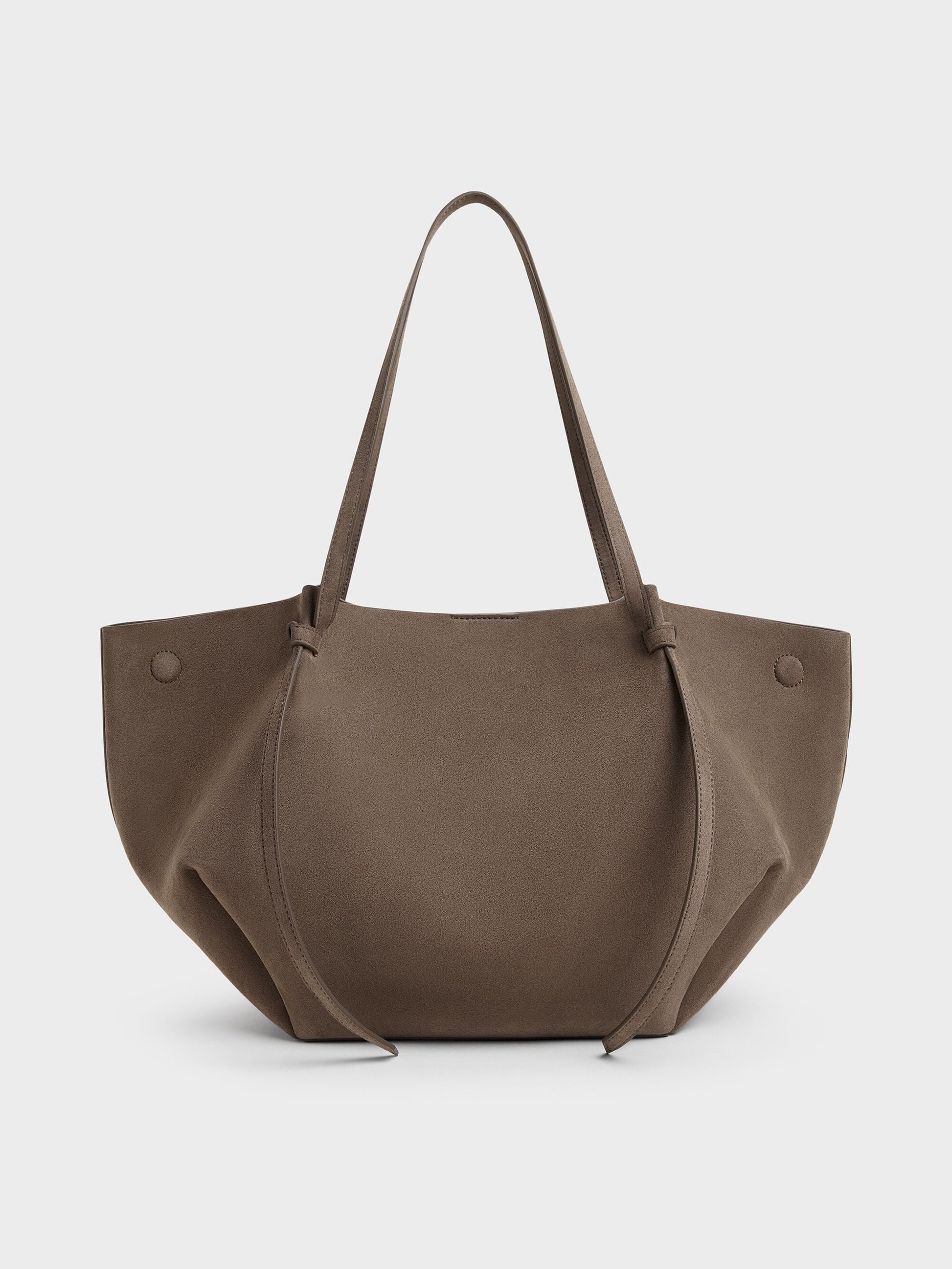 XL Calla Tote Bag - Stone Grey | CHARLES & KEITH