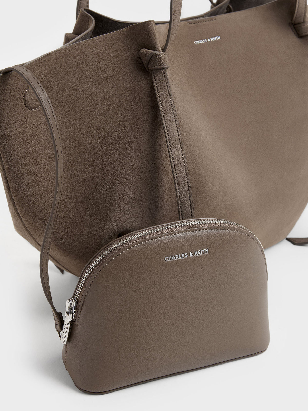 XL Calla Tote Bag - Stone Grey | CHARLES & KEITH