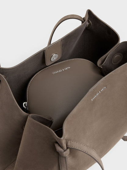 XL Calla Tote Bag - Stone Grey | CHARLES & KEITH
