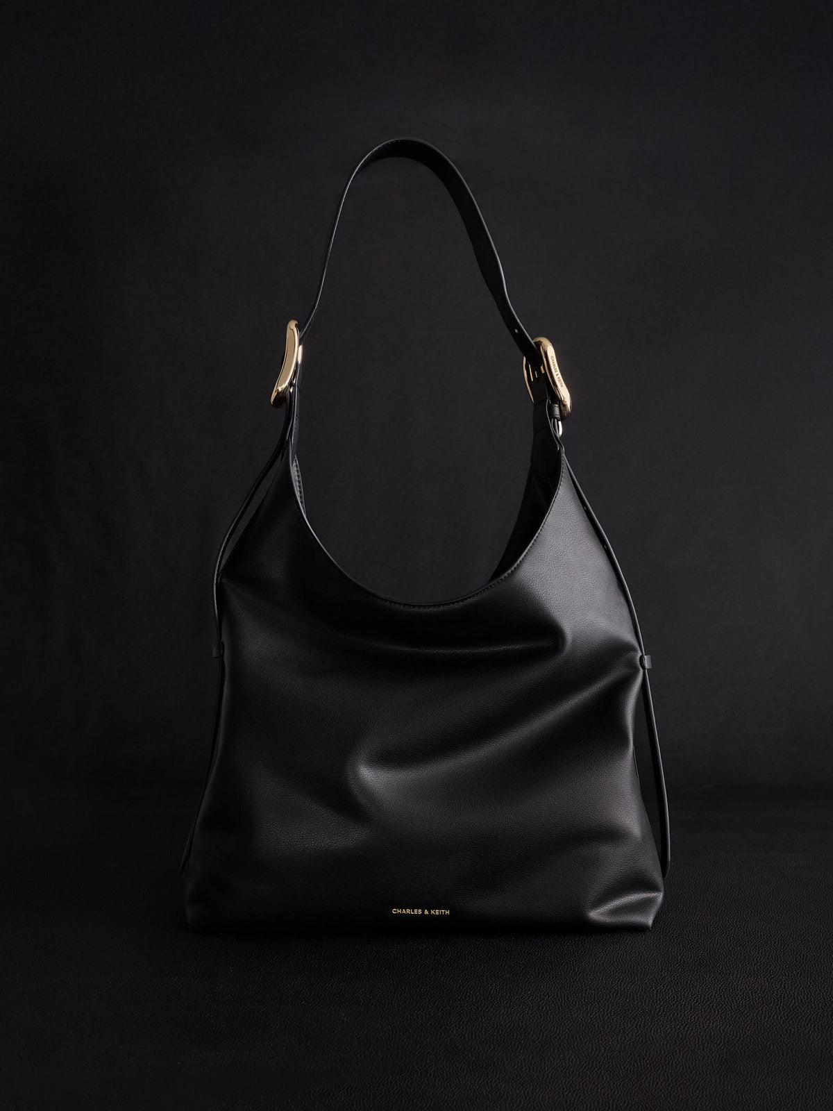 Aislin Hobo Bag - Black | CHARLES & KEITH