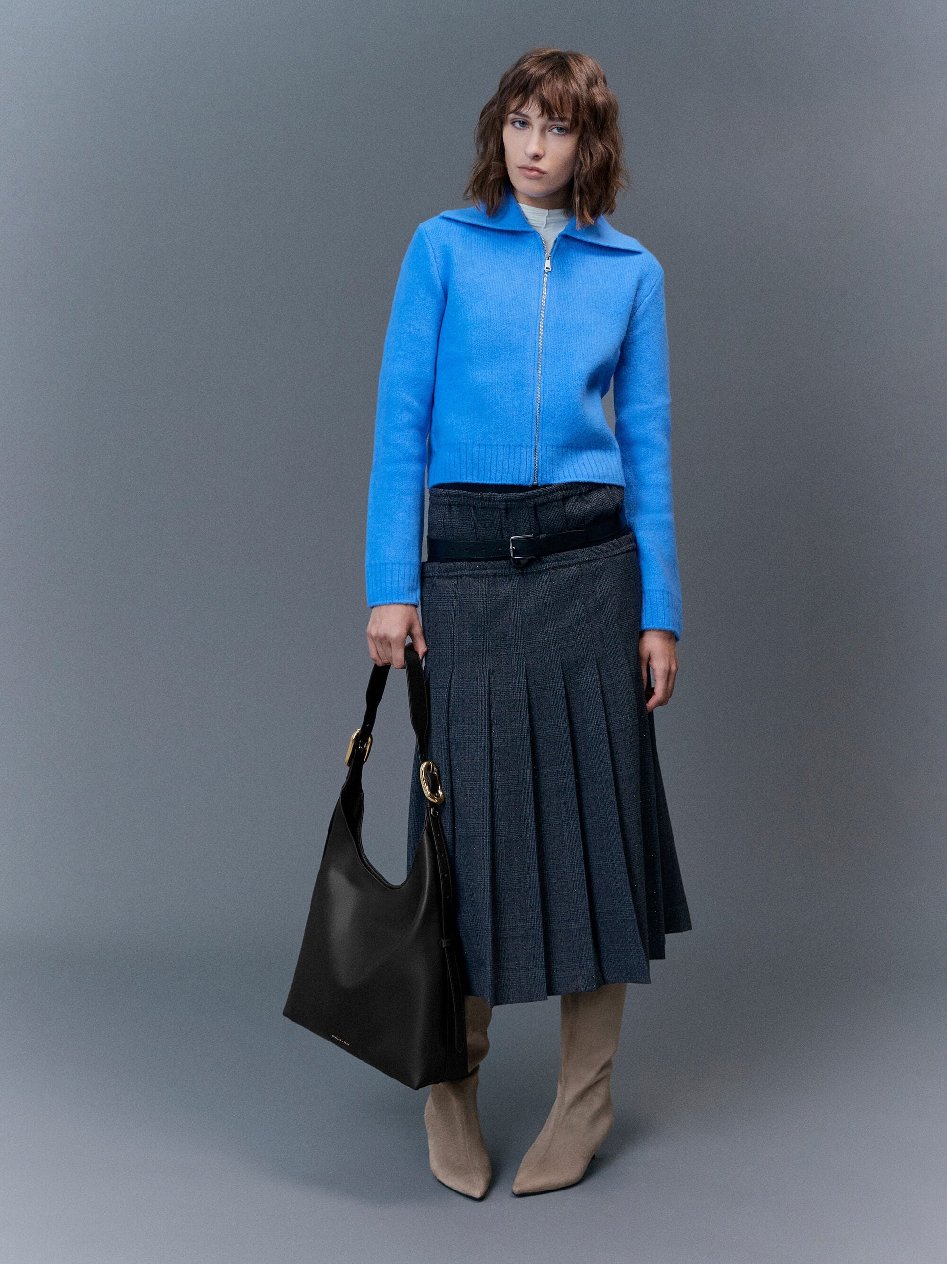 Aislin Hobo Bag - Black | CHARLES & KEITH