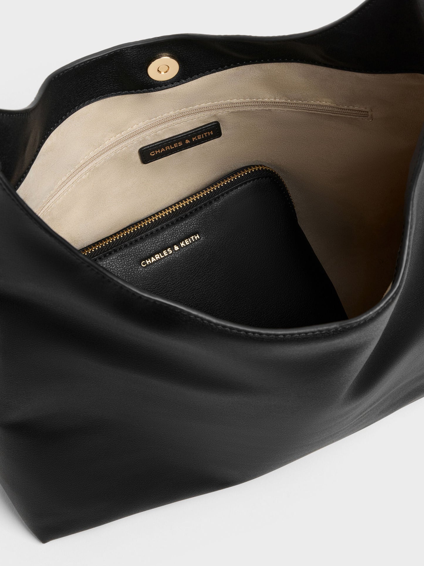 Aislin Hobo Bag - Black | CHARLES & KEITH