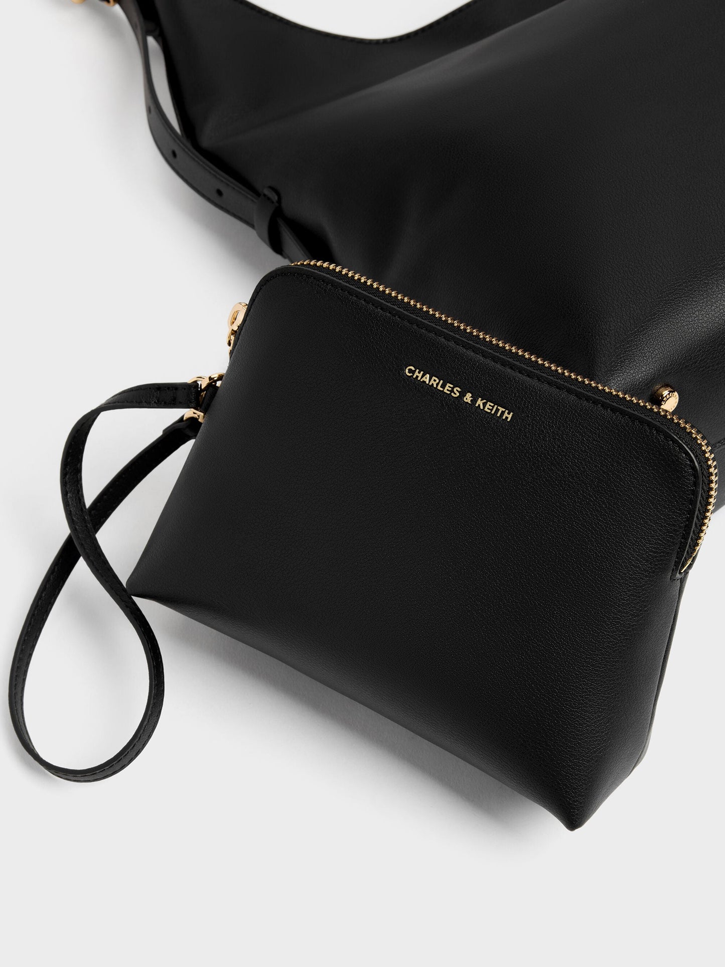 Aislin Hobo Bag - Black | CHARLES & KEITH