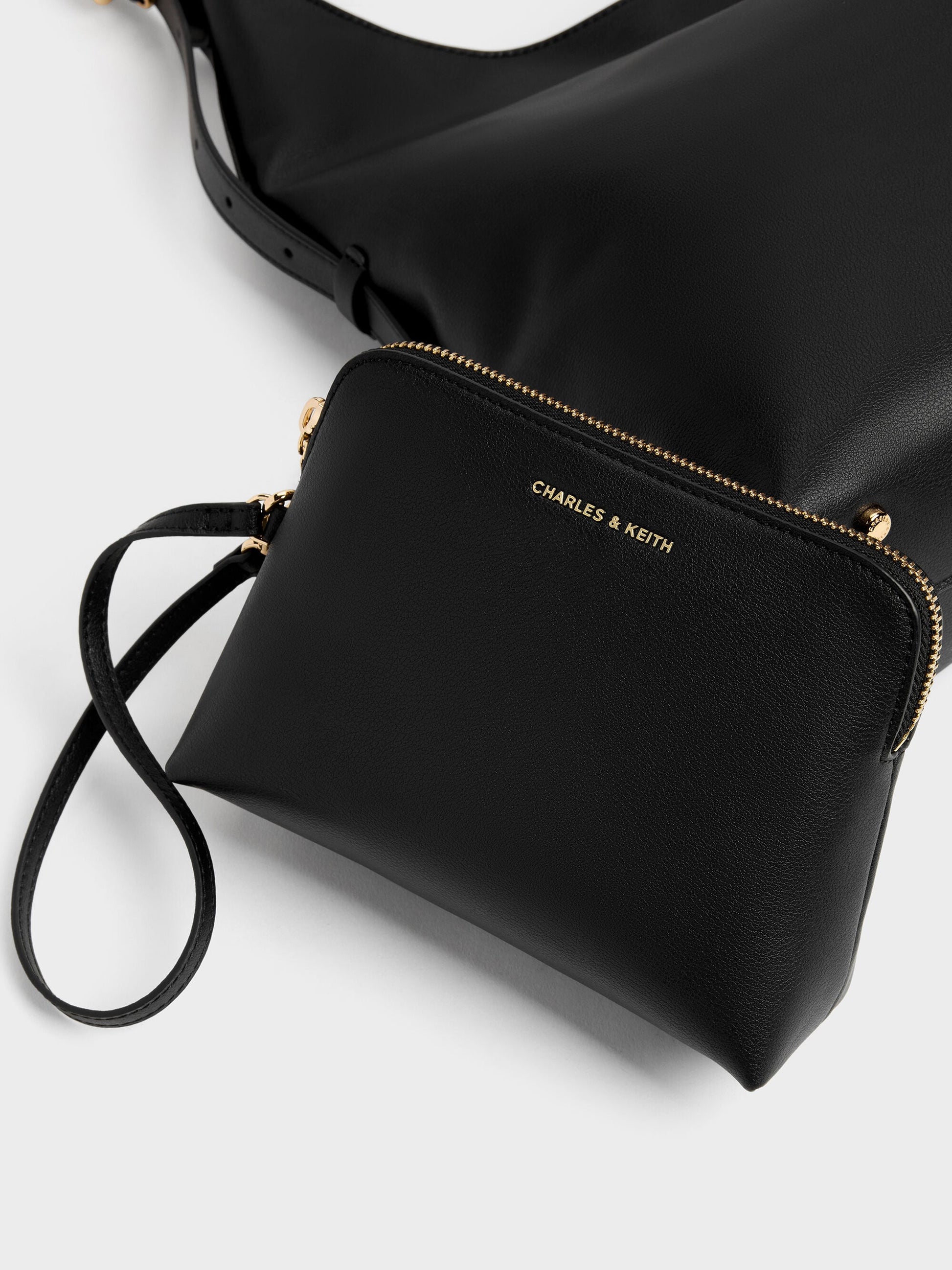 Aislin Hobo Bag - Black | CHARLES & KEITH