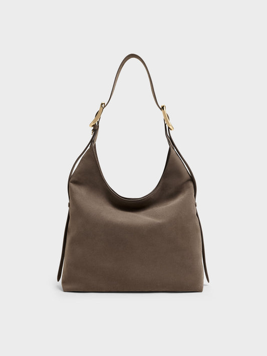 Aislin Hobo Bag - Stone Grey | CHARLES & KEITH