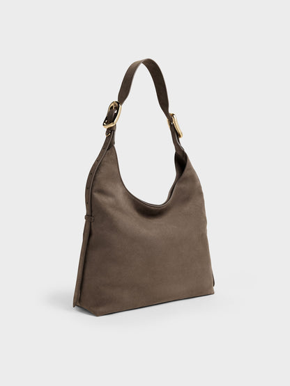Aislin Hobo Bag - Stone Grey | CHARLES & KEITH