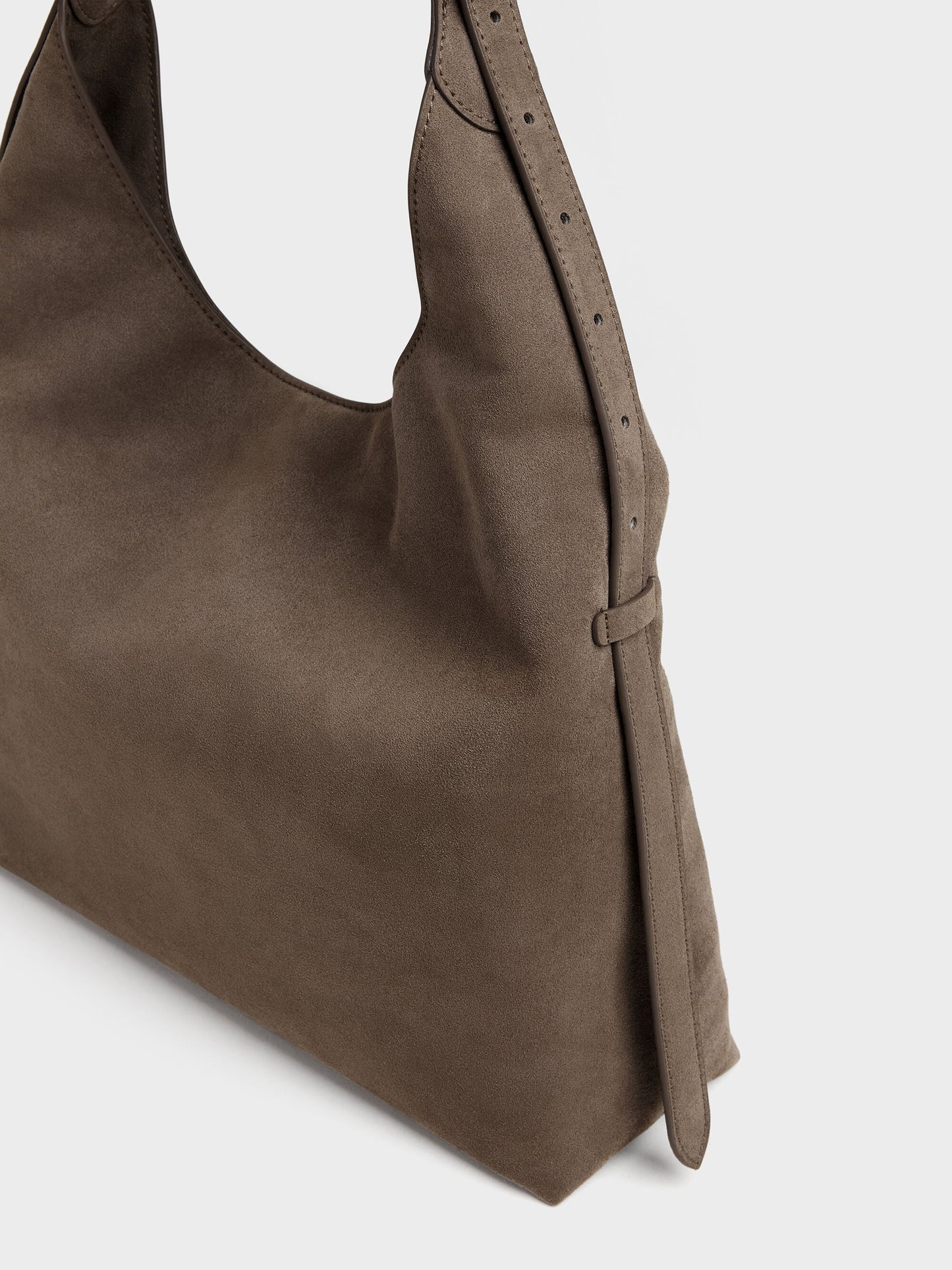 Aislin Hobo Bag - Stone Grey | CHARLES & KEITH