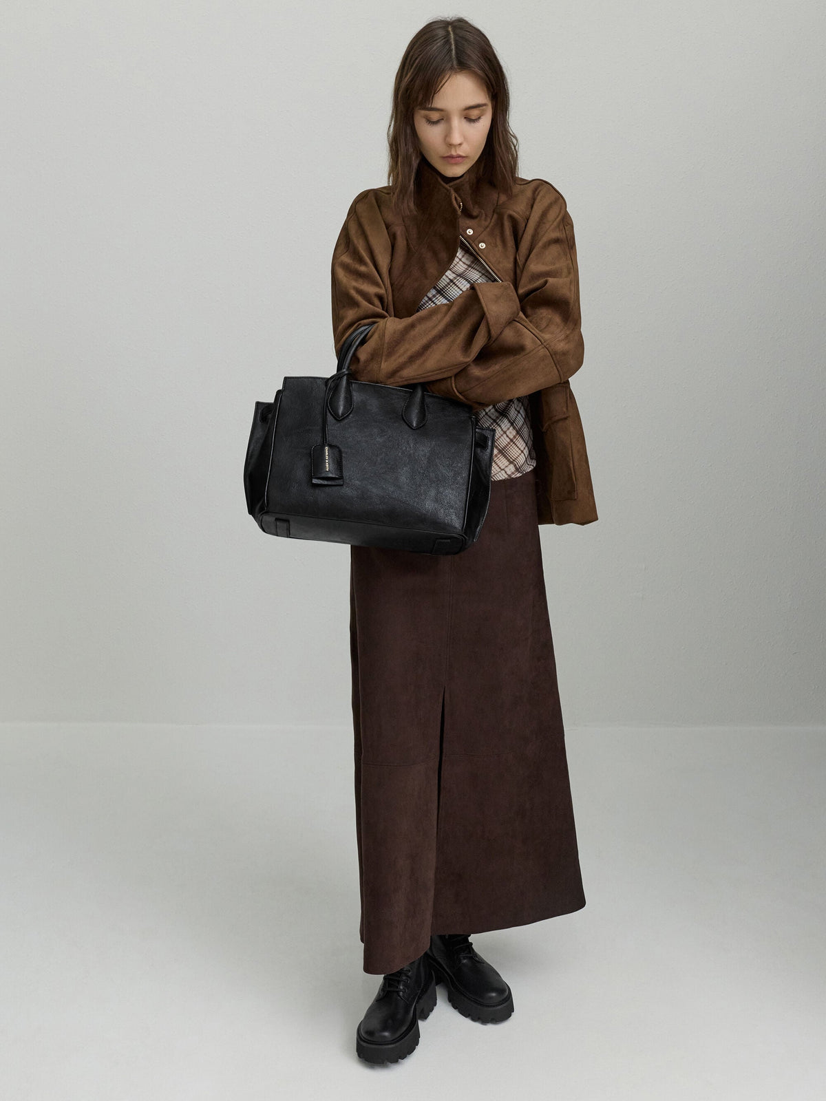 Large Ginevra Tote Bag - Black | CHARLES & KEITH