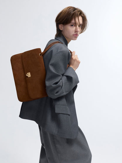 Connie Quilted Shoulder Bag - Pecan Brown | CHARLES & KEITH