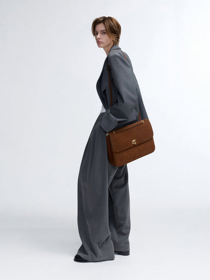 Connie Quilted Shoulder Bag - Pecan Brown | CHARLES & KEITH