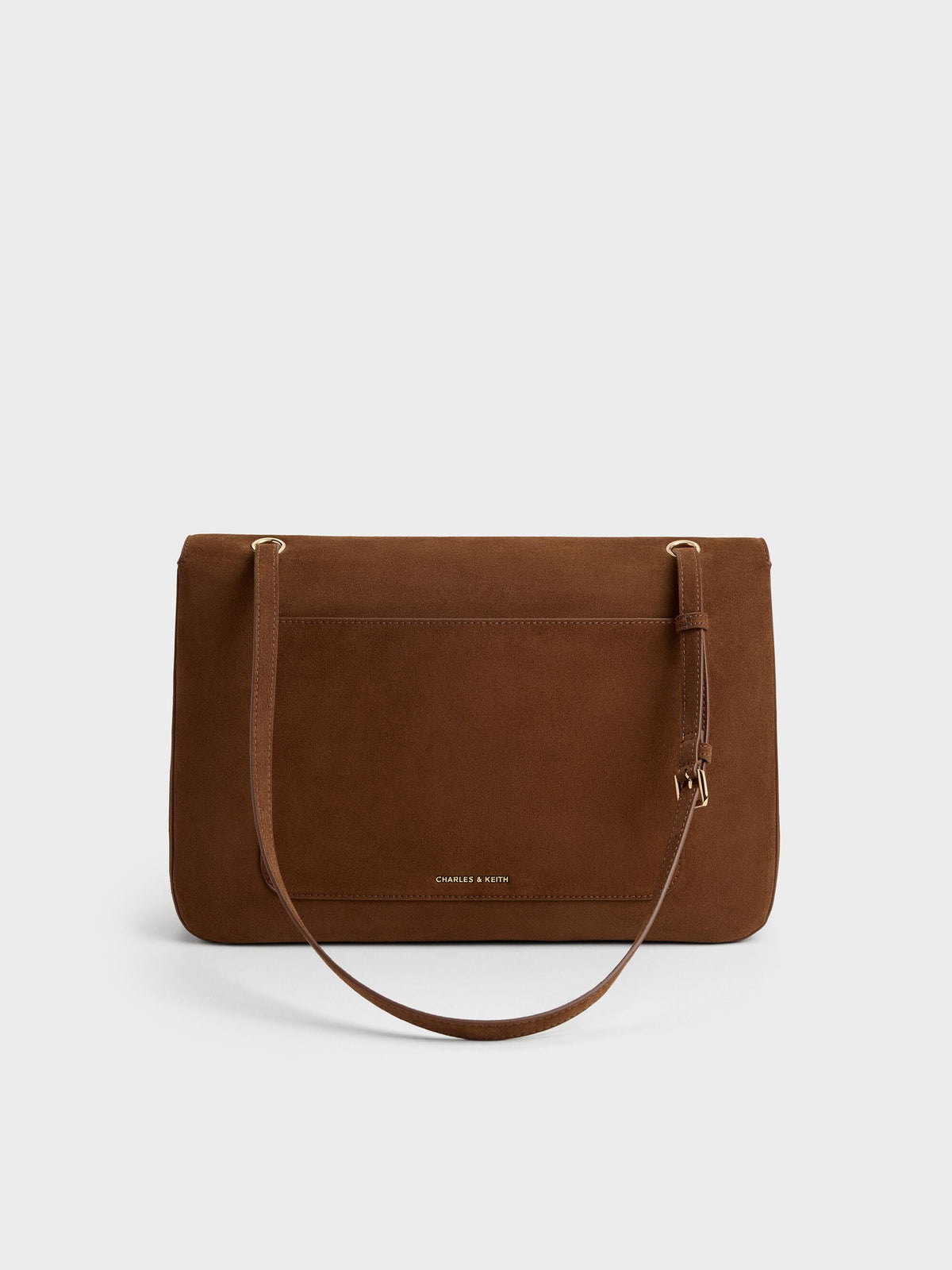 Connie Quilted Shoulder Bag - Pecan Brown | CHARLES & KEITH