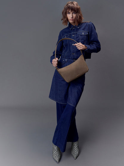 Zephyr Hobo Bag - Stone Grey | CHARLES & KEITH