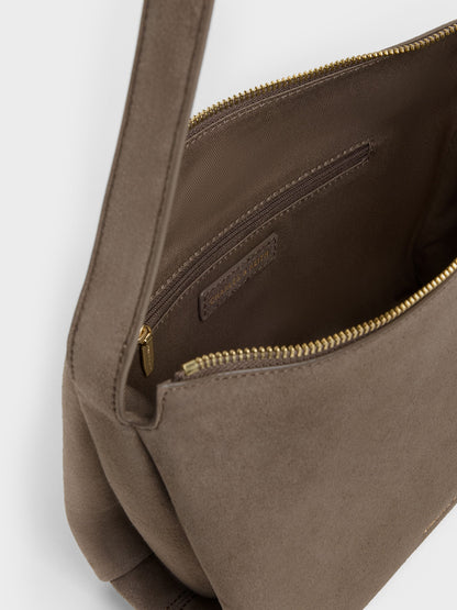 Zephyr Hobo Bag - Stone Grey | CHARLES & KEITH