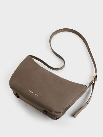 Zephyr Hobo Bag - Stone Grey | CHARLES & KEITH