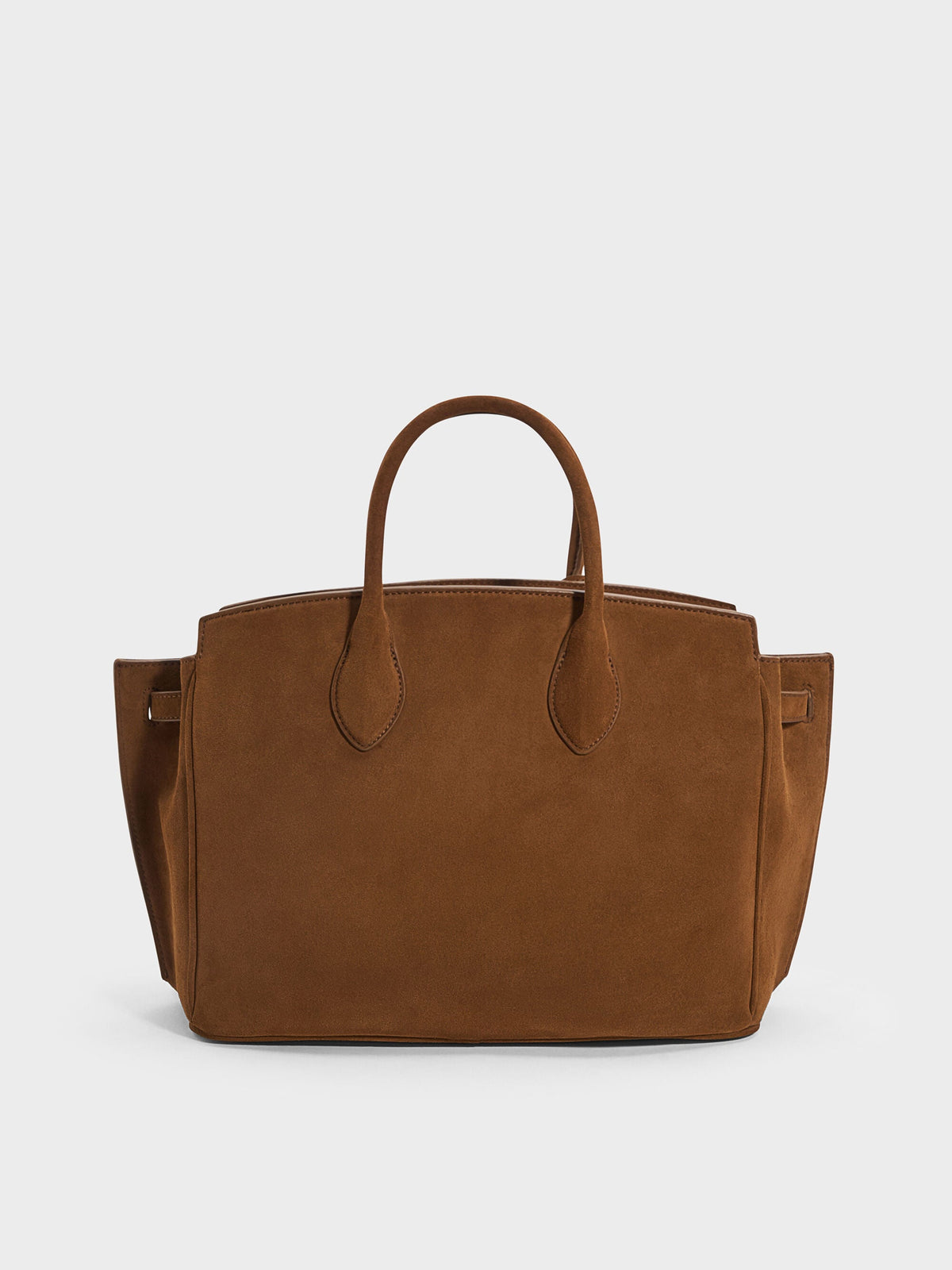 Large Ginevra Tote Bag - Pecan Brown | CHARLES & KEITH