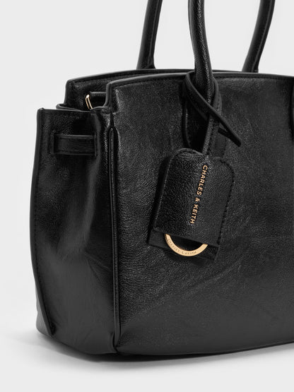 Ginevra Tote Bag - Black | CHARLES & KEITH