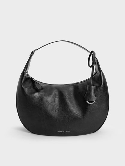 Large Vega Hobo Bag - Noir | CHARLES & KEITH