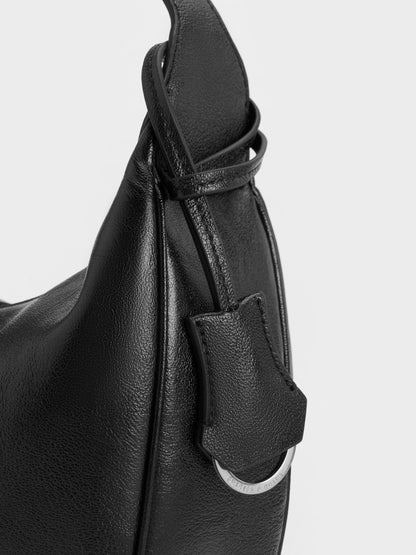 Large Vega Hobo Bag - Noir | CHARLES & KEITH