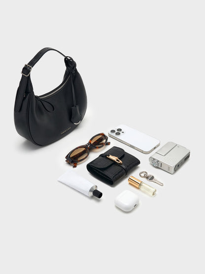 Vega Hobo Bag - Noir | CHARLES & KEITH