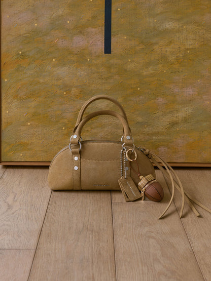 Tatiana Studded Bowling Bag - Sand | CHARLES & KEITH
