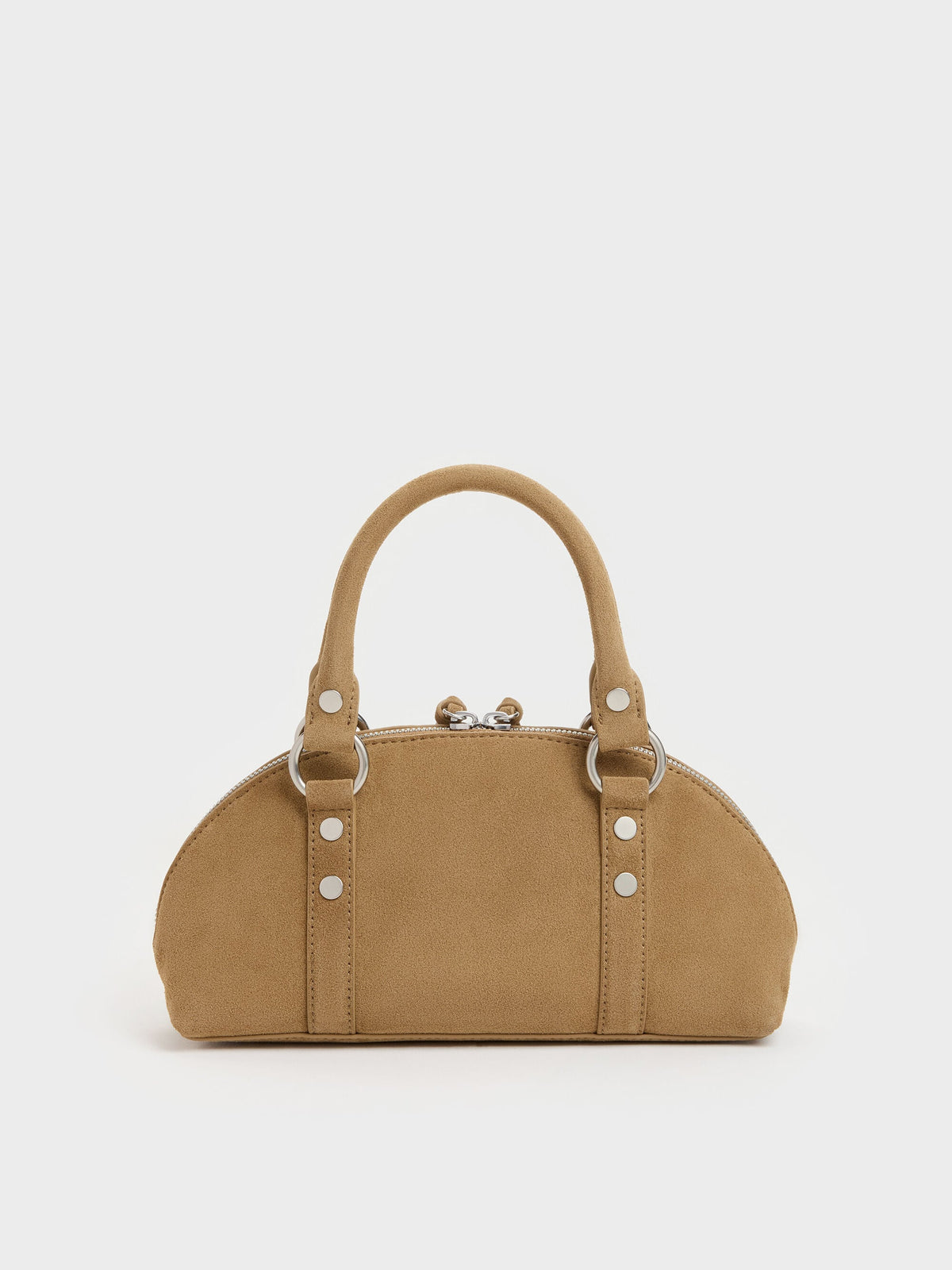Tatiana Studded Bowling Bag - Sand | CHARLES & KEITH