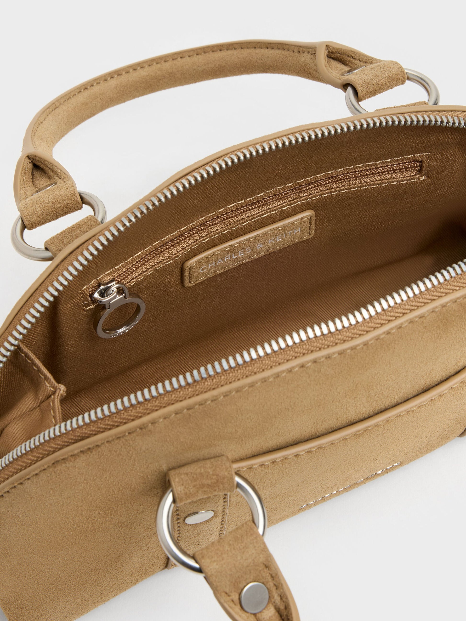 Tatiana Studded Bowling Bag - Sand | CHARLES & KEITH