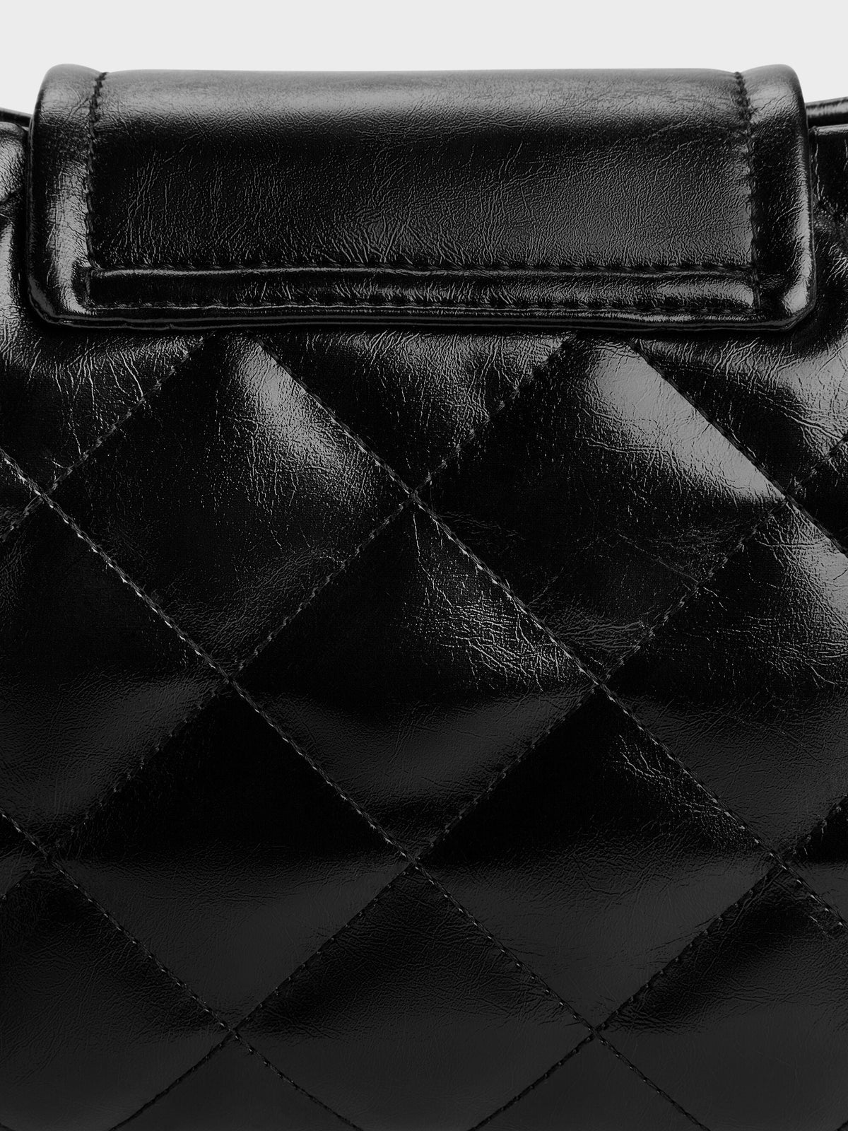 Apfra Quilted Shoulder Bag - Noir | CHARLES & KEITH