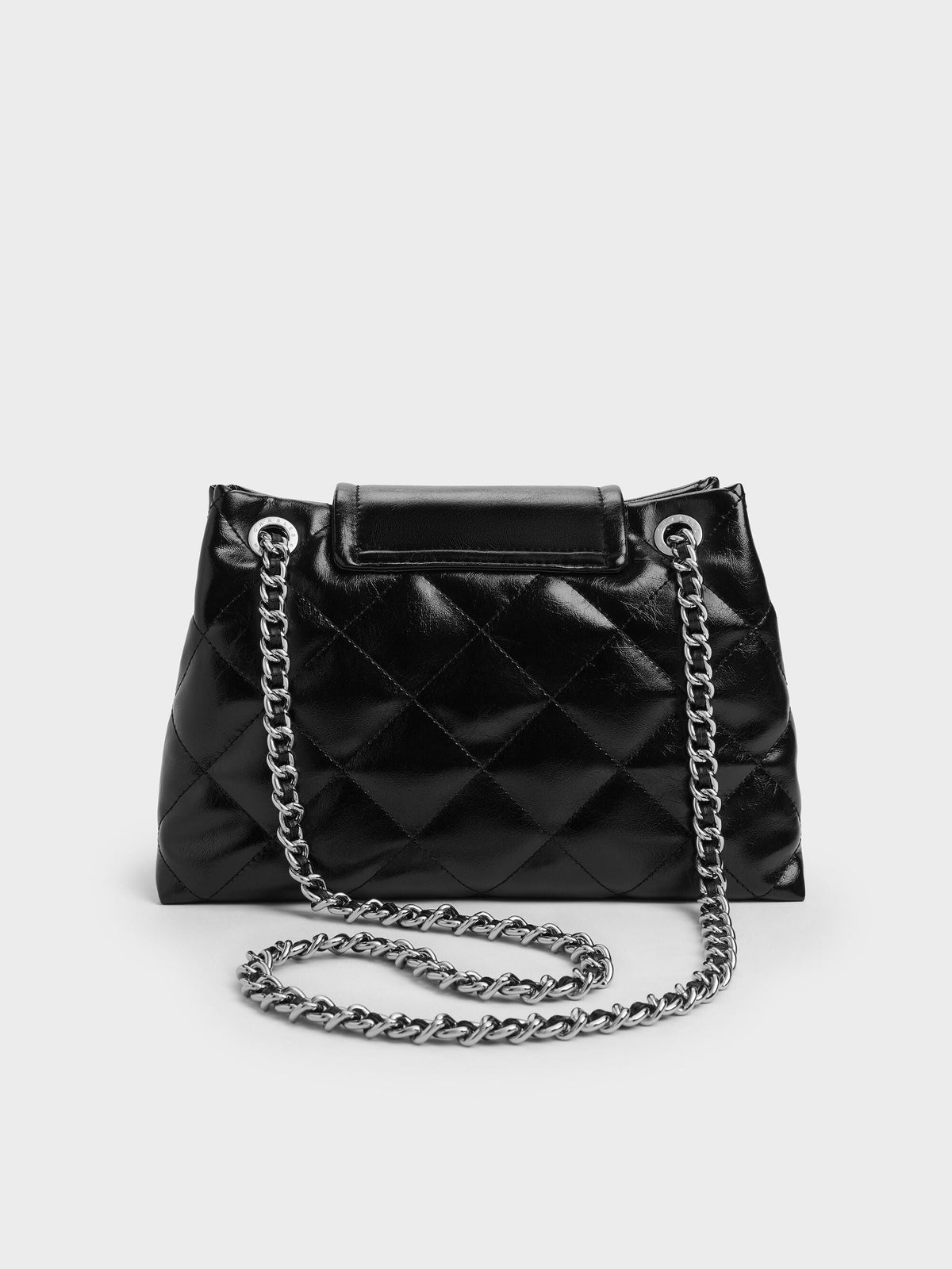 Apfra Quilted Shoulder Bag - Noir | CHARLES & KEITH