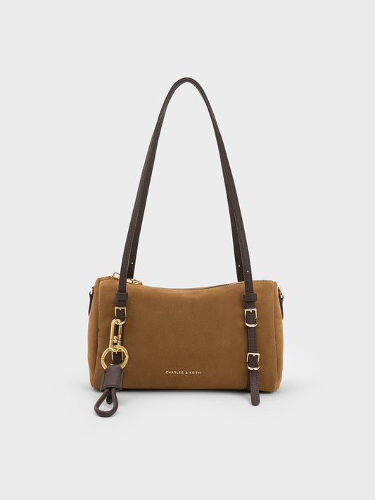 Mini Levy Two-Tone Shoulder Bag - Sahara Sand | CHARLES & KEITH