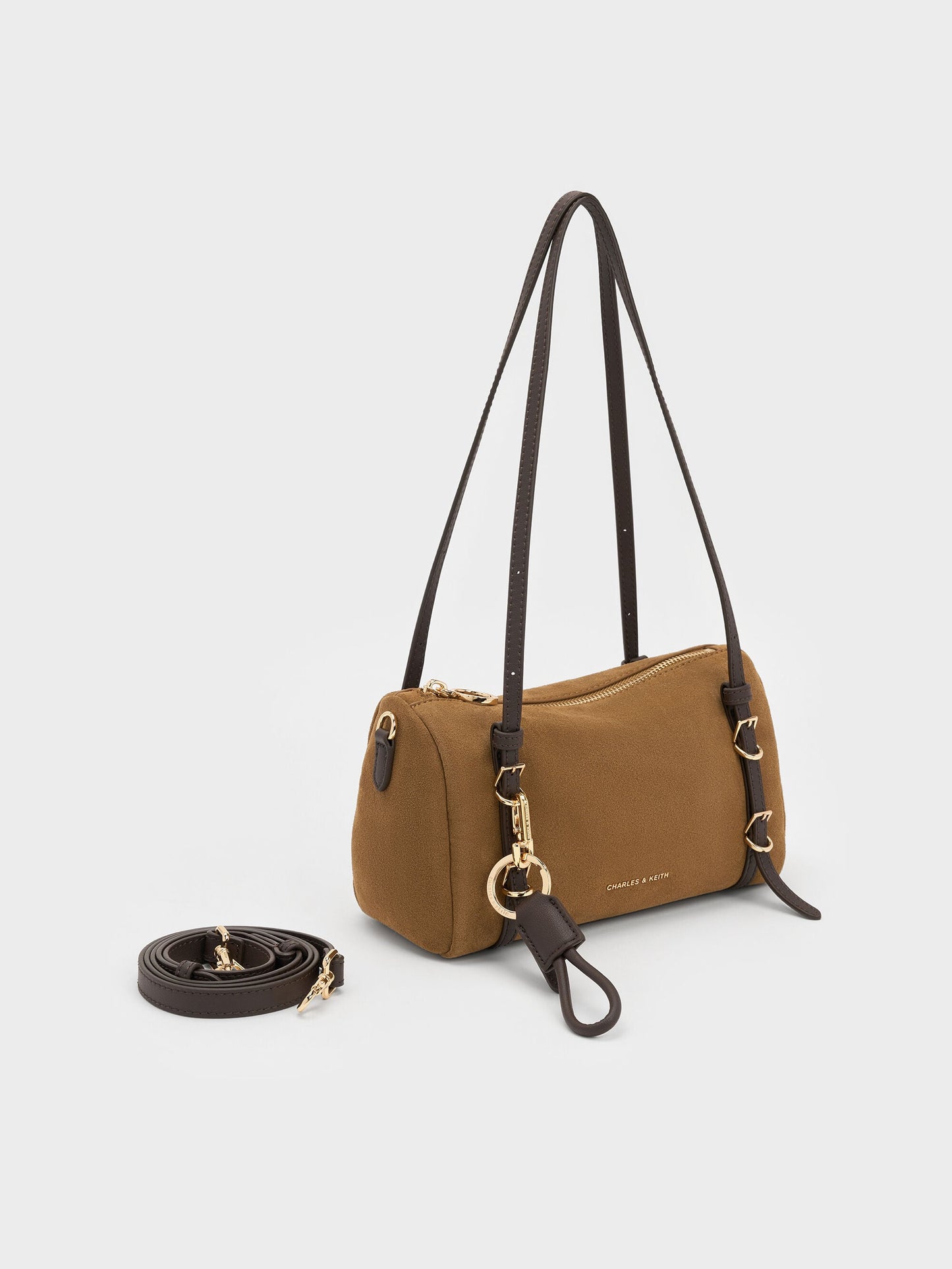 Mini Levy Two-Tone Shoulder Bag - Sahara Sand | CHARLES & KEITH
