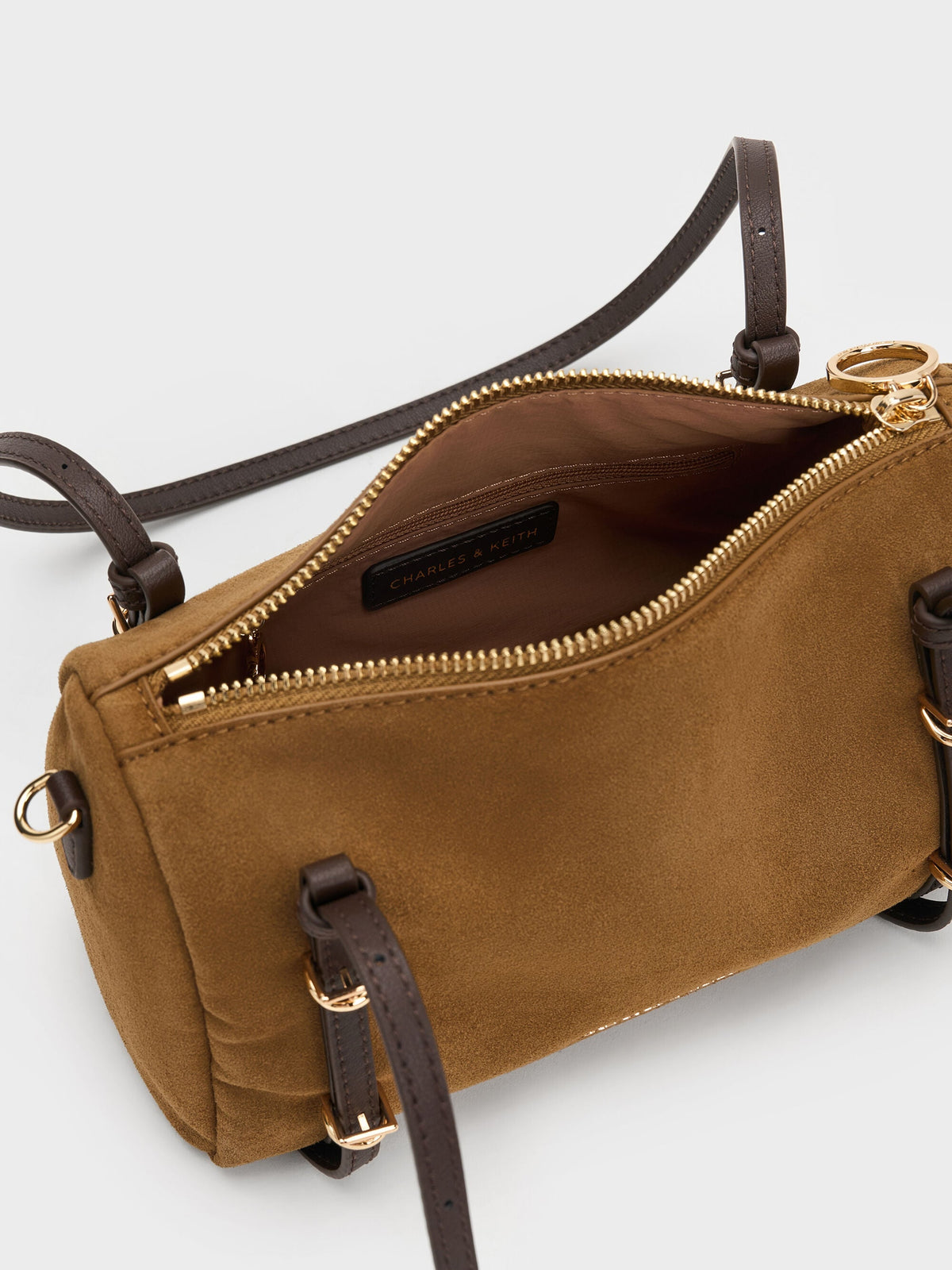 Mini Levy Two-Tone Shoulder Bag - Sahara Sand | CHARLES & KEITH