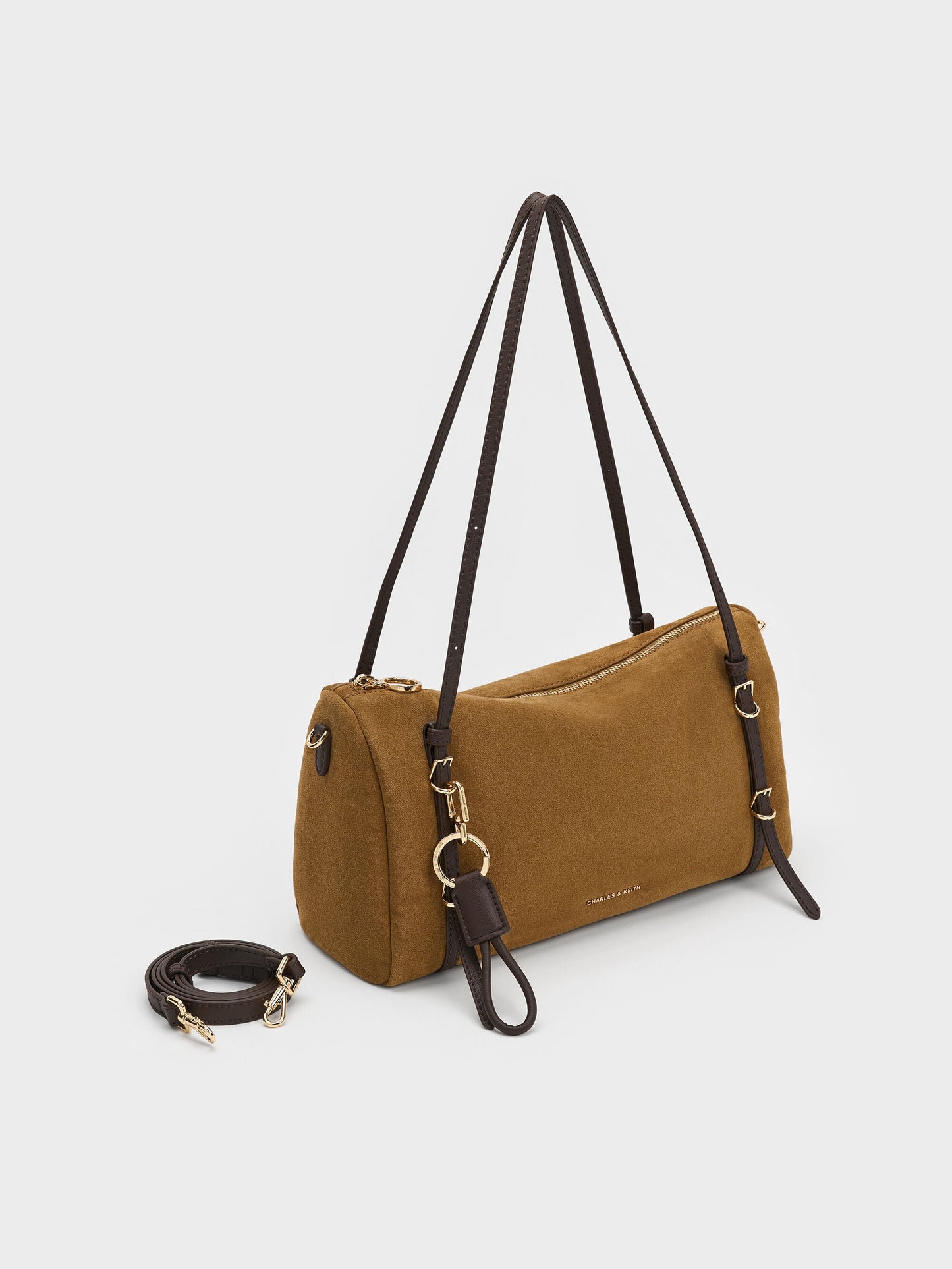Levy Two-Tone Shoulder Bag - Sahara Sand | CHARLES & KEITH
