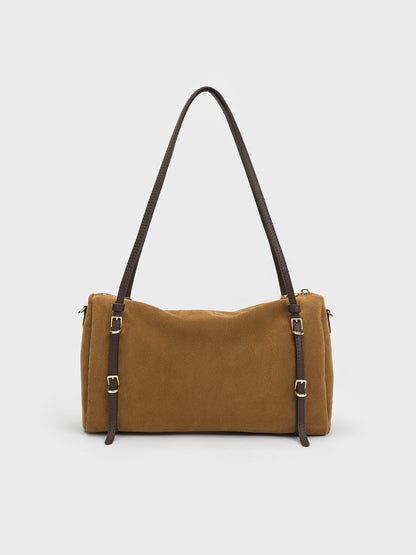 Levy Two-Tone Shoulder Bag - Sahara Sand | CHARLES & KEITH