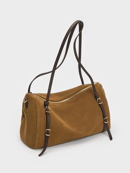 Levy Two-Tone Shoulder Bag - Sahara Sand | CHARLES & KEITH