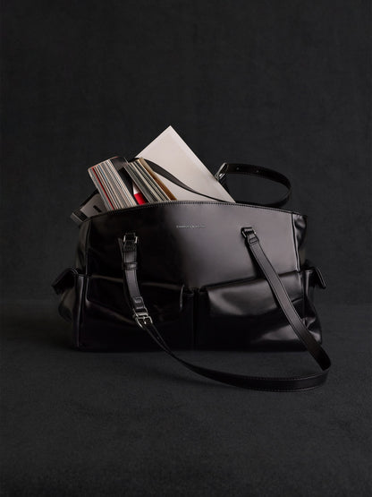 Rachel Multi-Pocket Tote Bag - Noir | CHARLES & KEITH
