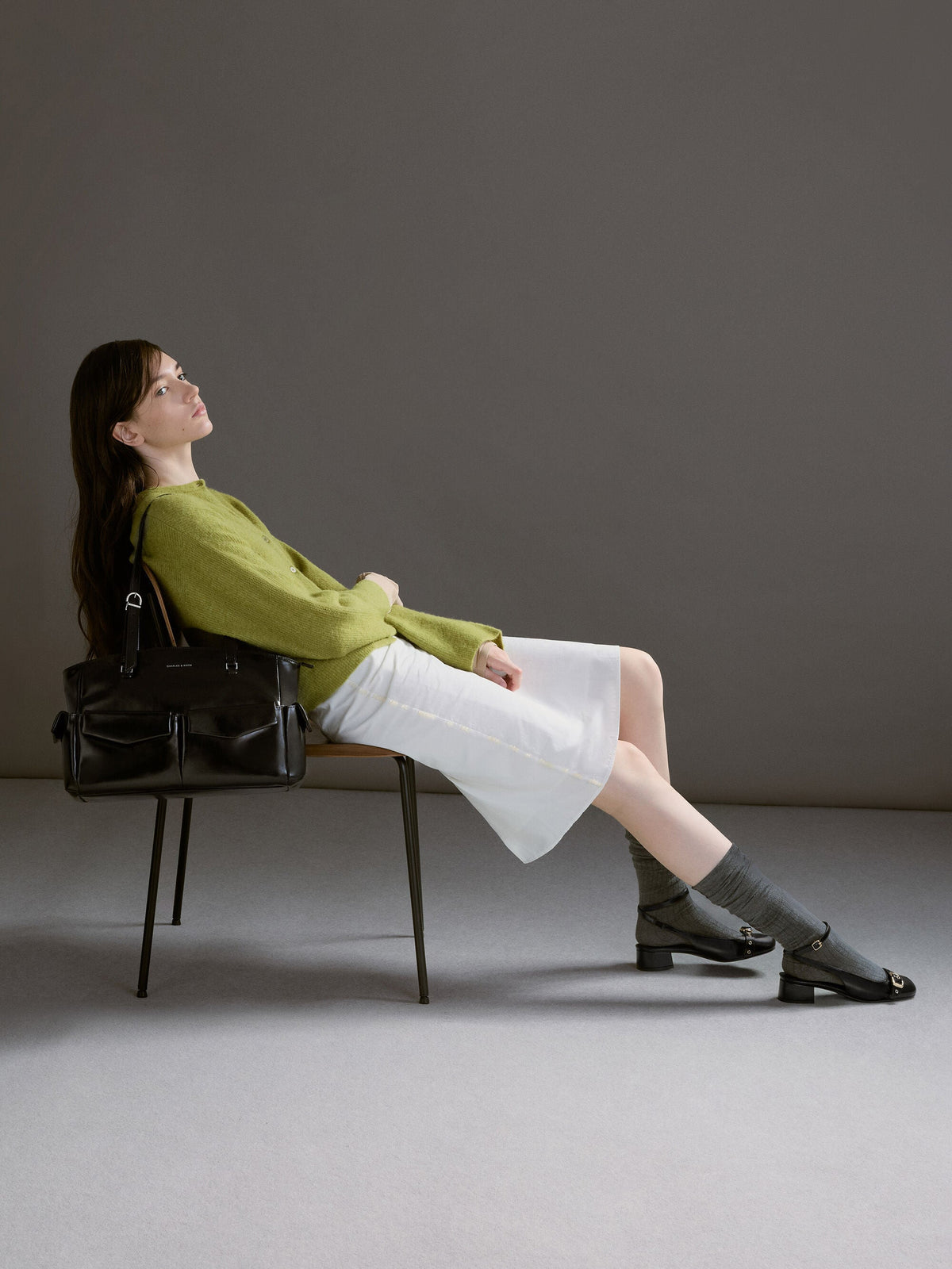 Rachel Multi-Pocket Tote Bag - Noir | CHARLES & KEITH