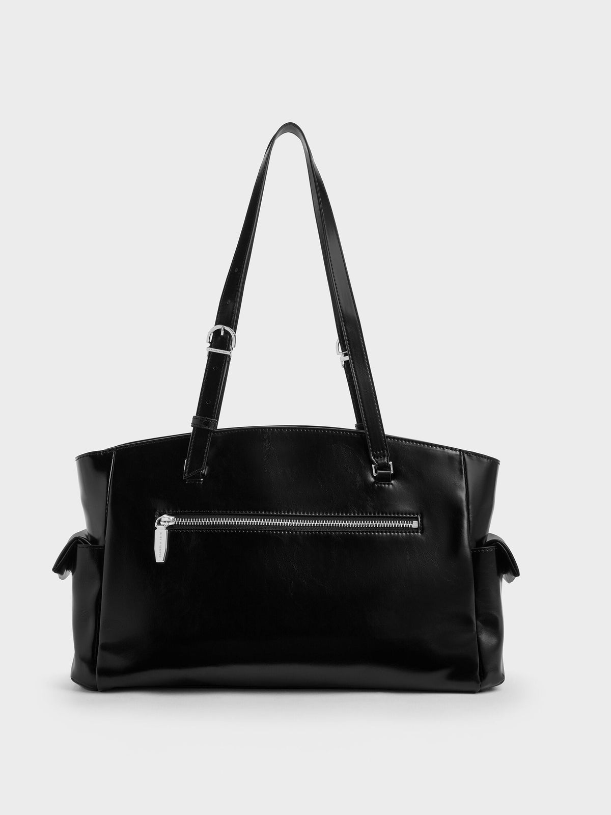 Rachel Multi-Pocket Tote Bag - Noir | CHARLES & KEITH